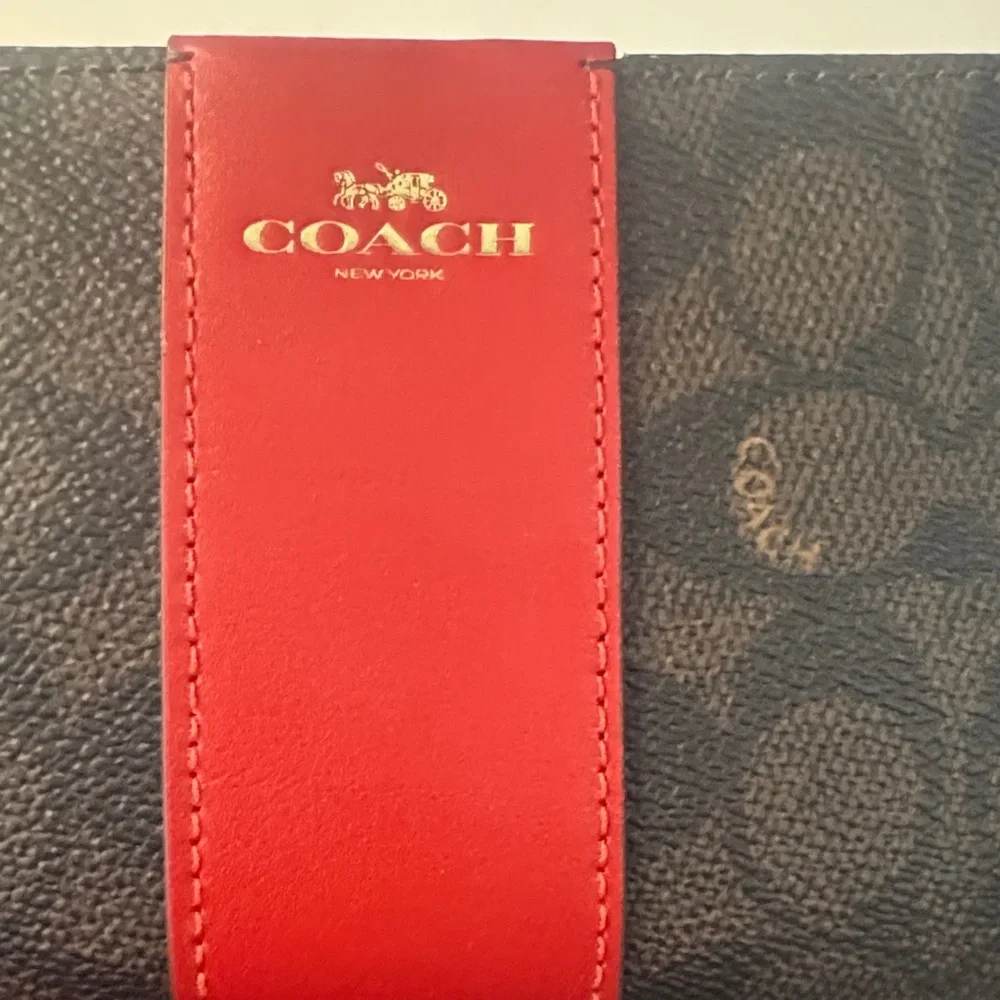 Coach Black and Red Wristlet - Picture 2 of 7